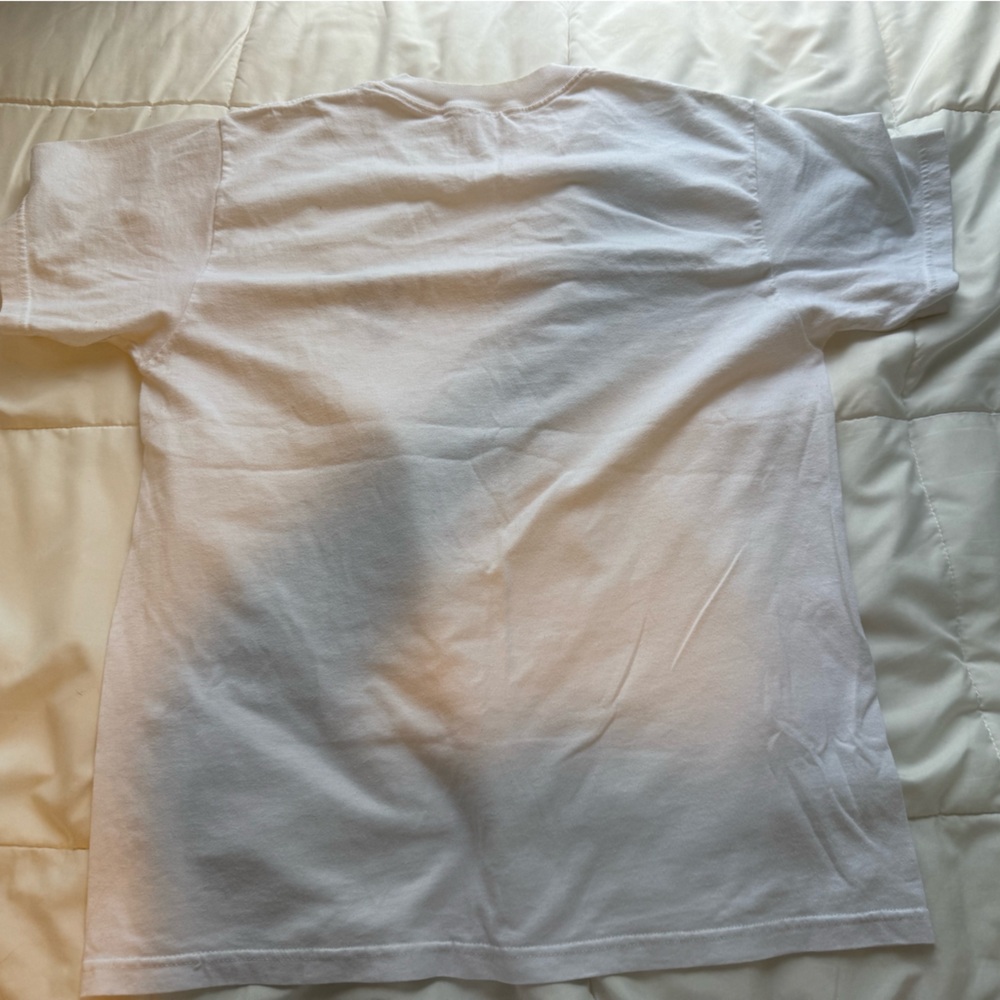Golden Retriever Dog Women’s White Cotton Short Sleeve Tee - Picture 3 of 3